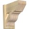 Ekena Millwork Funston Slat Rough Sawn Outlooker, Douglas Fir, 8"W x 16"D x 16"H OUT08X16X16FST06RDF - alternate 1